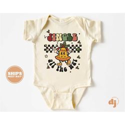 Christmas Baby Onesie - Jingle All the Way Christmas Bodysuit - Retro Holiday Natural Onesie 5463