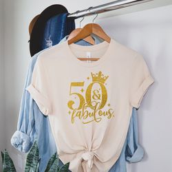 50th birthday shirt, glitter 1973 shirt, 50th birthday gift for women, 50th birthday gift for men, 50th birthday friend,