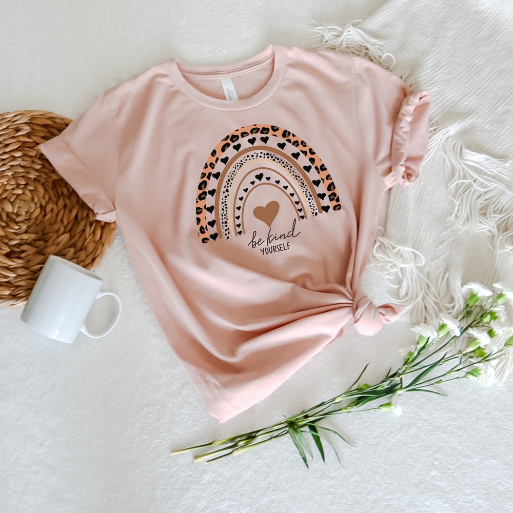Be Kind Rainbow Shirt, Be Kind Shirt, Be Kind Yourself Tee, Rainbow Shirt, Language shirt, Kindness shirt, Rainbow Shirt, Cute rainbow Shirt - 3.jpg