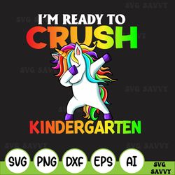 i am ready to crush kinder garten dab