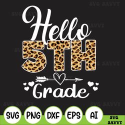 hello 5 th grade svg