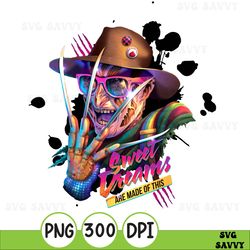 freddy krueger inspired sweet dreams are made of these nightmare on elm st png no physical product digital download