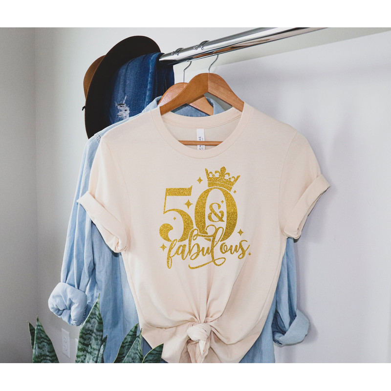 50th Birthday Shirt, Glitter 1973 Shirt, 50th Birthday Gift For Women, 50th Birthday Gift For Men, 50th Birthday Friend, 50th Birthday Woman - 1.jpg