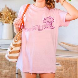 barbenheimer t-shirt, barbie oppenheimer tee, funny t-s