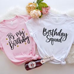 birthday squad shirts, birthday team shirt, birthday party shirts, birthday girl t-shirt, birthday crew shirts, birthday