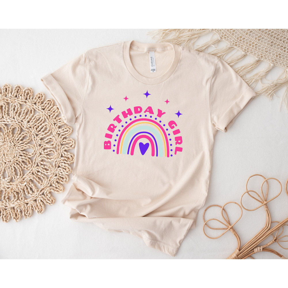 Birthday Rainbow Shirt, Birthday Party Group Shirt, Birthday Girl Party T-Shirt, Birthday Shirt, Happy Birthday Shirt, Birthday Girl Shirt - 2.jpg