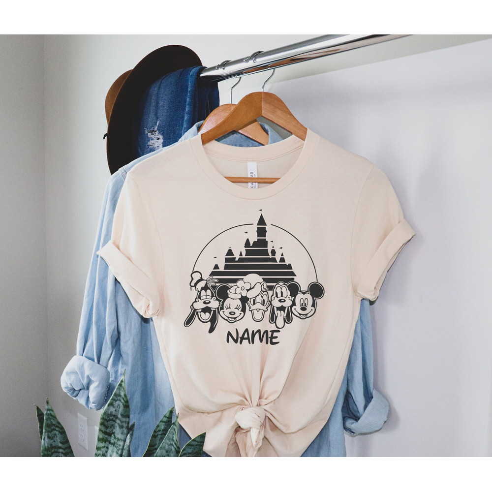 Custom Mickey And Friends Disneyworld T-shirt, 2023 Family Vacation Tee, Personalization Magic Kingdom, Name Minnie Donald Pluto Shirt - 2.jpg