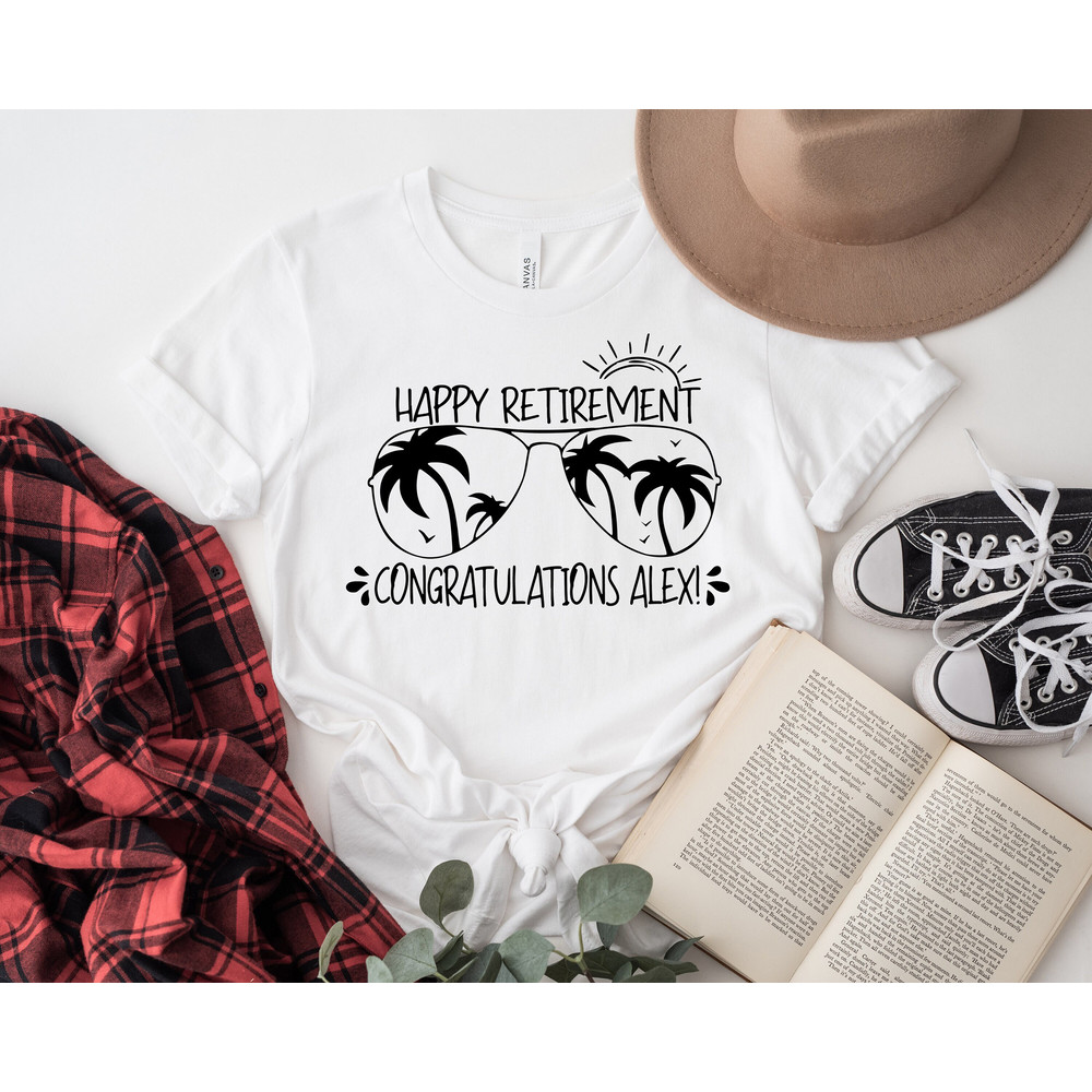 Custom Retired Name Shirt, Funny Retired Shirt, Happy Retirement Tees, Retirement Party Gifts, Custom Grandpa gift, Personalized Grandma tee - 1.jpg