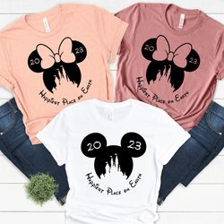 distressed graphic happiest place on earth shirt mouse ears shirt magical place shirts theme park shirt retro vacation s