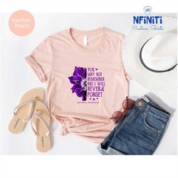 alzheimer awareness gift, alzheimers disease awareness shirt, sassy alzheimer's shirts, alzheimers awareness tee, purple