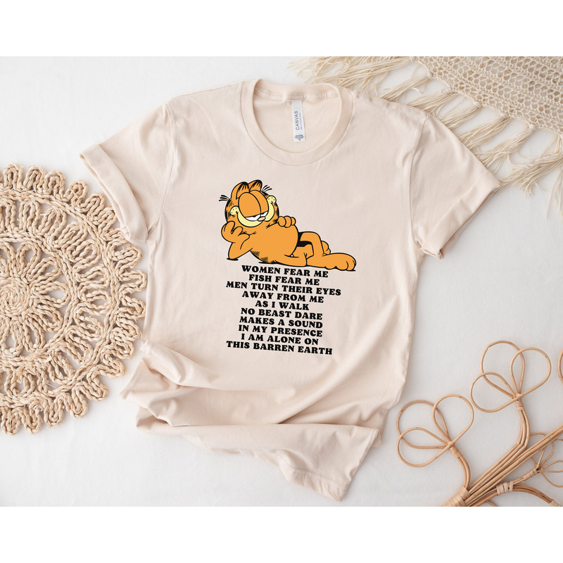 Garfield Cowboy Shirt, Women Fear Me, Fish Fear Me, Funny Shirt, Sarcactic Shirt, Funny Meme Shirt, Barren Earth, Howdy Western Fishing tee - 3.jpg