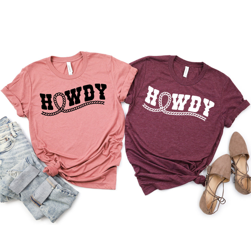 Howdy T-Shirt, Western Shirt, Southern Shirt, Retro Shirt, Boho Tee, Cowboy Shirt, Country Shirt, Rodeo Shirt, Cowgirl Shirt - 2.jpg