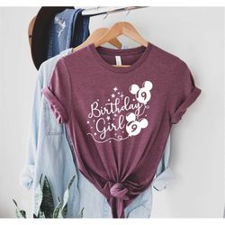 birthday shirt disney, disney birthday girl shirt, birthday shirt for women, disney birthday,mickey mouse,minnie birthda