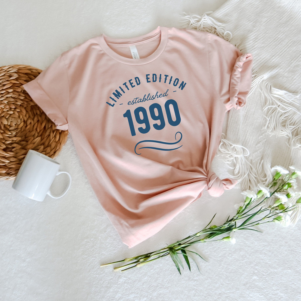 Limited Edition Custom Age Birthday Shirt, Birthday Gift Women, Custom Year Celebration Gift Women,50th birthday party shirt Personalized - 1.jpg
