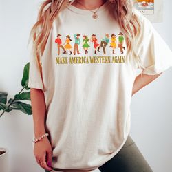 make america western again, cowboy shirt, western shirt, 4th of july shirt, country shirt, patriotic tshirt, american t-