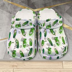 dill pickle sandals, dill pickle crocs, clog shoes, sandals, crocs, cute crocs, dill pickle