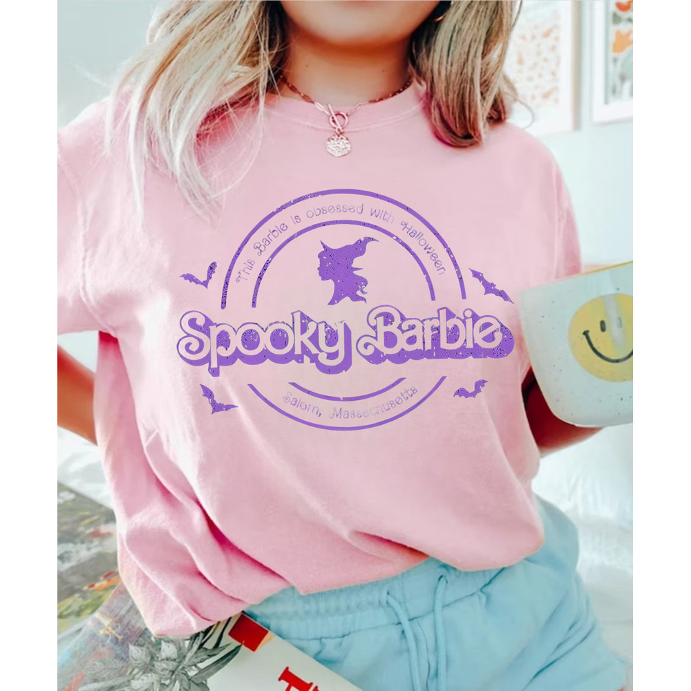 Spooky Halloween girls Shirt, Sweatshirt, Barbie shirt, Barbie Movie 2023, Come on lets go party theme Girl, Barbie Halloween Baby Tee - 1.jpg