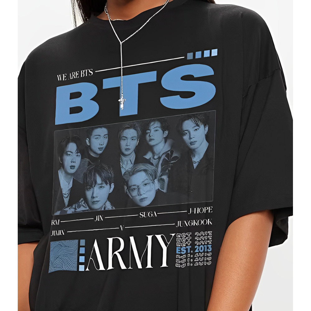 Vintage BTS Shirt, BTS Unisex Kpop Shirt, Vintage Style Korean Pop Sweatshirts T-Shirt Hoodie - 1.jpg