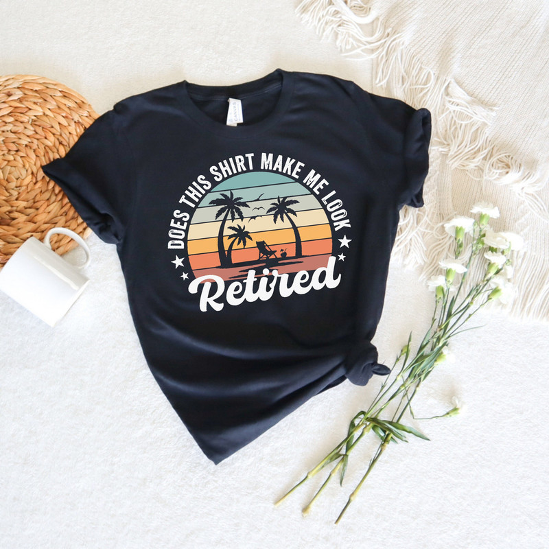 Retro Retired Shirt, Retirement Party Shirt, Gift for Retired Women, Retired Teacher, Grandma Grandpa Gift, Retired Vacation shirt, holiday - 1.jpg