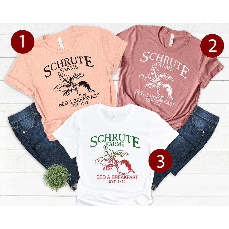 Schrute Farms Shirt, The Office, Schrute Farms, Bed and Breakfast Shirt,Christmas Gift Shirt, est 1812, Michael Scott, Dwight Schrute - 1.jpg