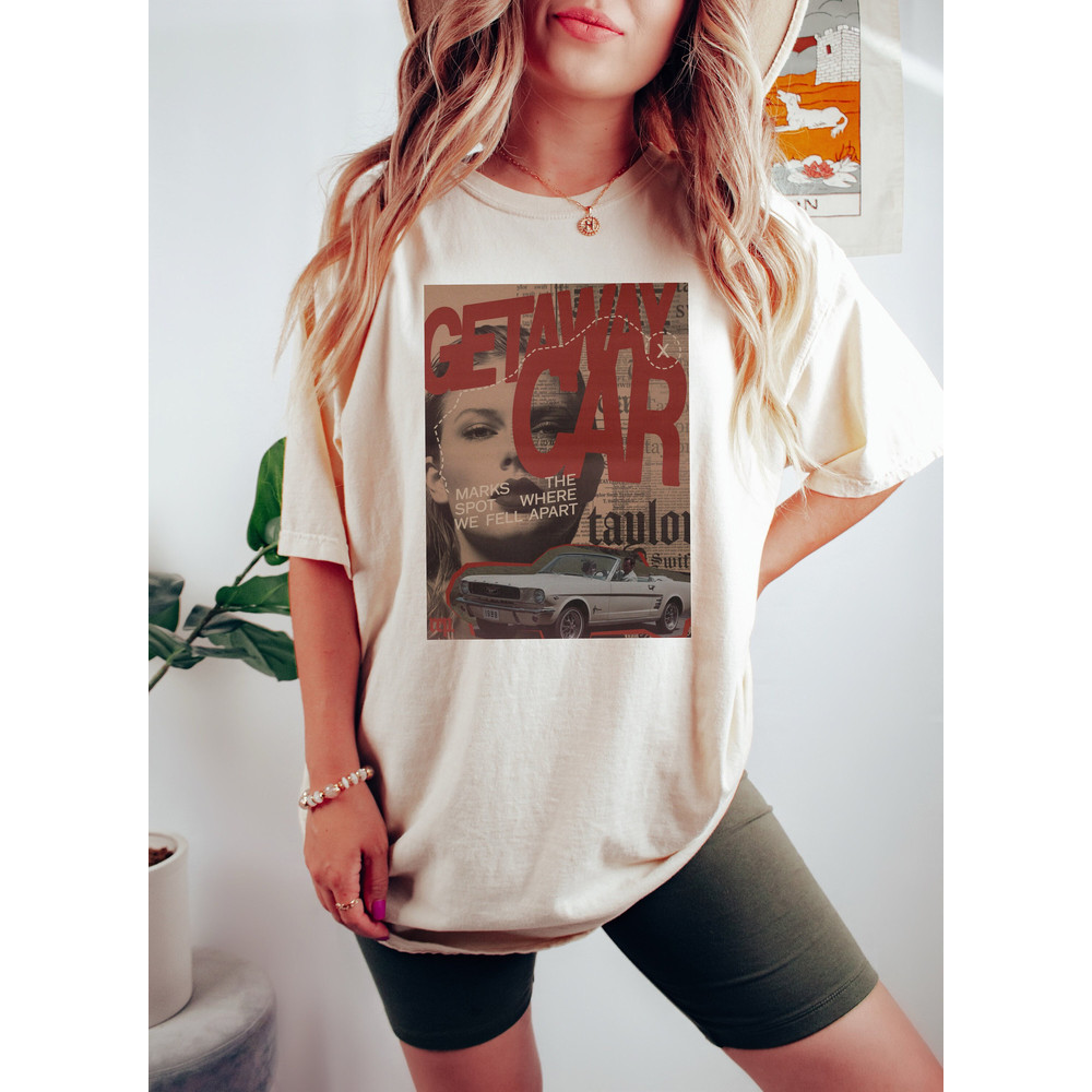 TAYLOR SWIFT Getaway Car t-shirt, Album Cover tee, Vintage Taylor Swift Merch tee, Eras Tour Shirt, Swiftie Mom Gift, Blondie rock Tshirt - 2.jpg