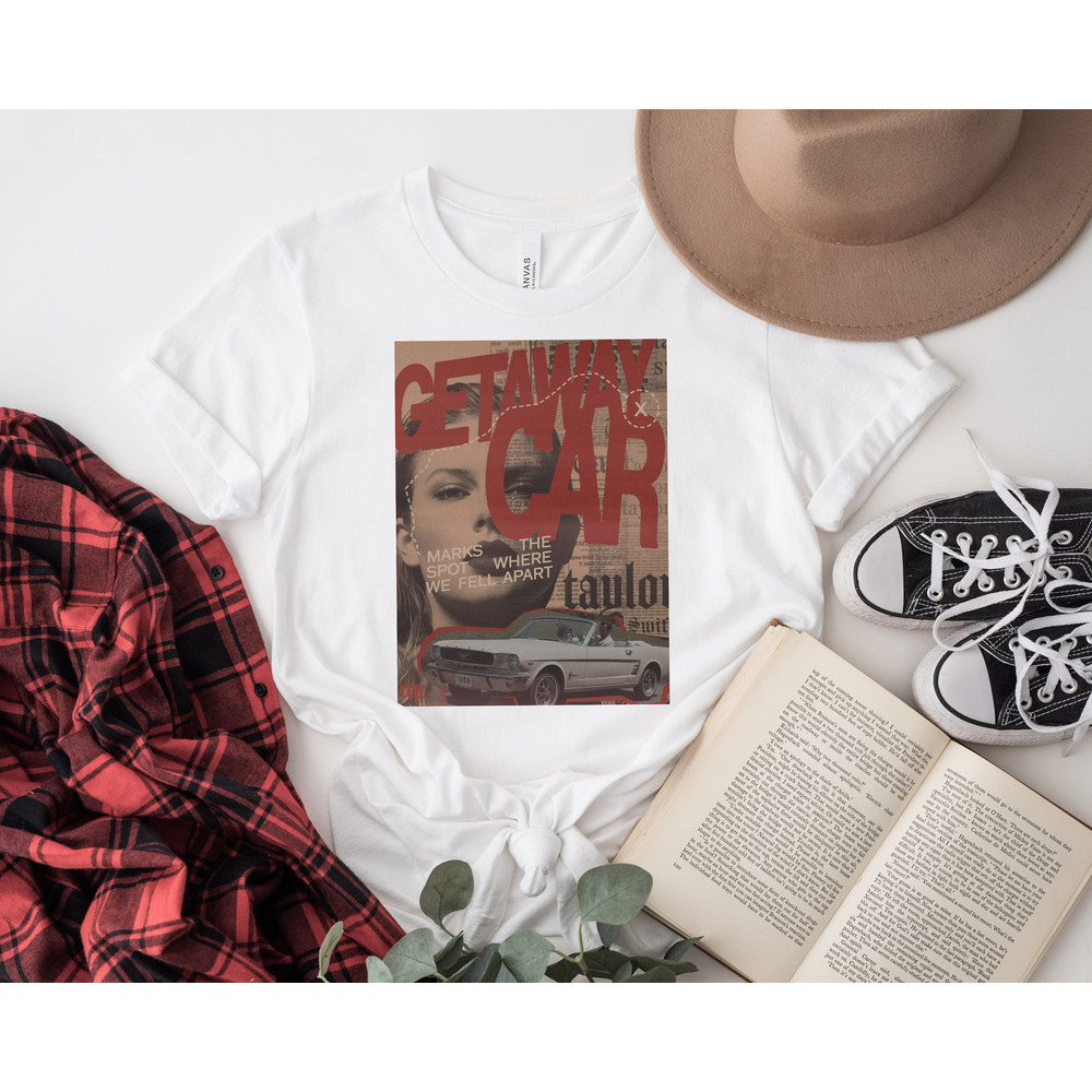 TAYLOR SWIFT Getaway Car t-shirt, Album Cover tee, Vintage Taylor Swift Merch tee, Eras Tour Shirt, Swiftie Mom Gift, Blondie rock Tshirt - 3.jpg