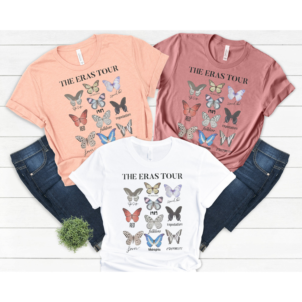 The Eras Tour Butterfly T-Shirt, The Eras Tour Shirt, Taylor Vintage Concert Tee, Swiftie Gift For Fan, Eras Tour Merch, Taylor fans Gift - 3.jpg