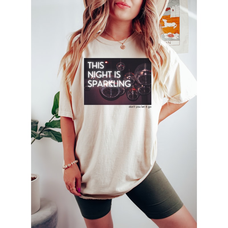 This Night Is Sparkling Tee, Swiftie Album Merch, Eras Tour Shirt Gift, Swift Mom Gift, Concert shirt gift - 1.jpg