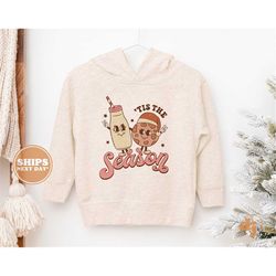 toddler christmas shirt - tis the season cookie christmas sweatshirt - holiday natural infant, toddler & youth tee 5302
