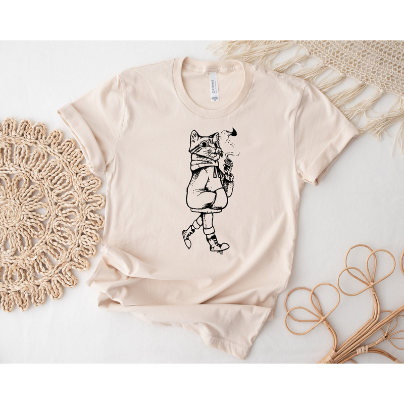 Cats And Coffee Shirt, Coffee Lover Shirt, Funny Cat Shirt, Cat Mom Gift, Cat Lover Shirt, Retro Coffee Shirt, Vintage Cat Shirt - 3.jpg