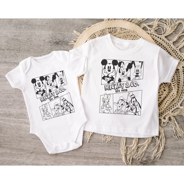 Mickey & Co 1928 Shirt, Mickey And Co, Disneyworld Shirts, Disney Vacation T-Shirt, Disney Family Trip Shirt, Mickey Sketching tee - 2.jpg