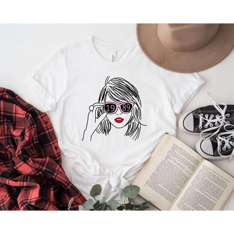 Taylor Shirt, Concert Shirt, Taylor Sunglasses 1989 Shirt, Eras Tour Merch T-shirt, Swiftie Shirt Gift, Swiftie gift for her - 1.jpg