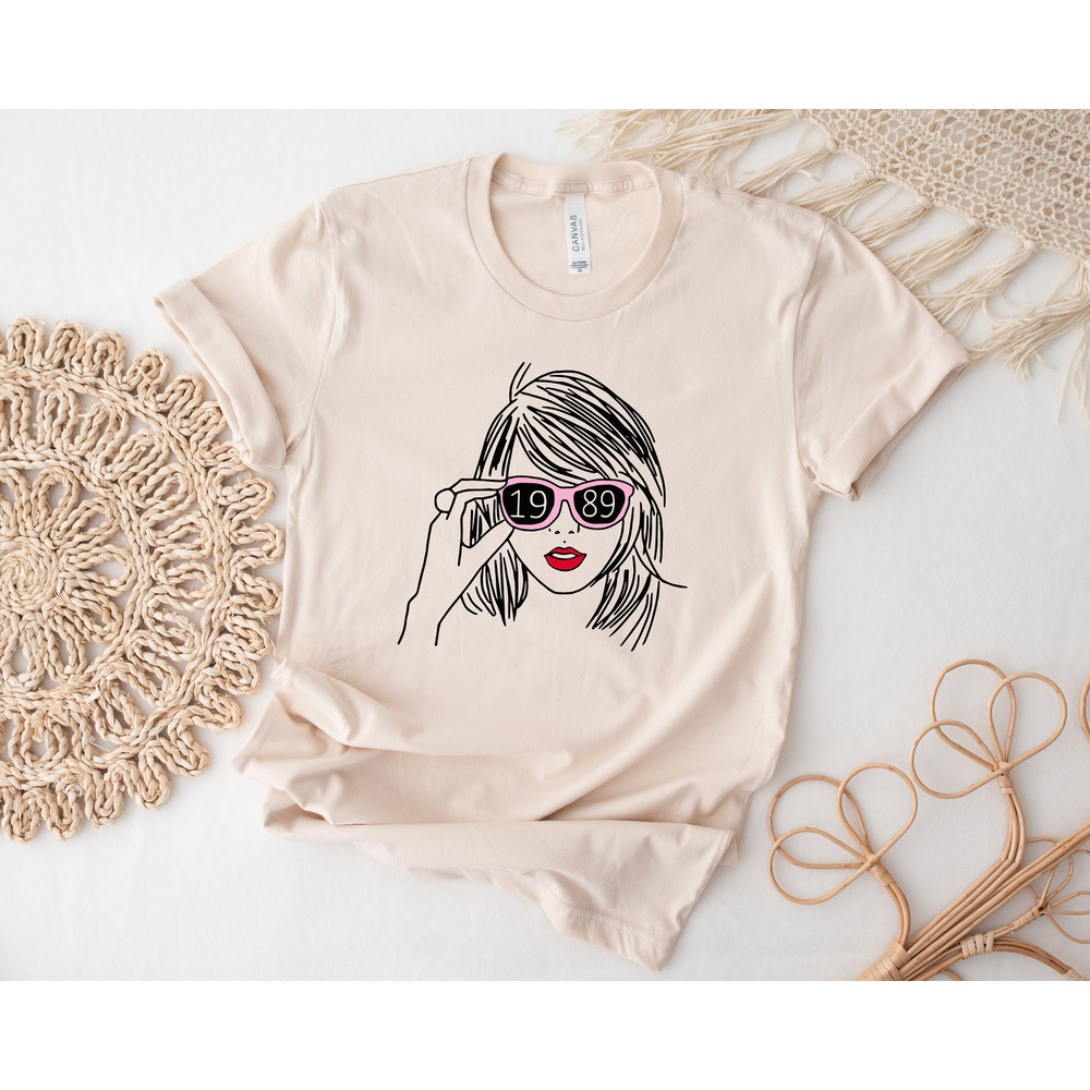 Taylor Shirt, Concert Shirt, Taylor Sunglasses 1989 Shirt, Eras Tour Merch T-shirt, Swiftie Shirt Gift, Swiftie gift for her - 3.jpg