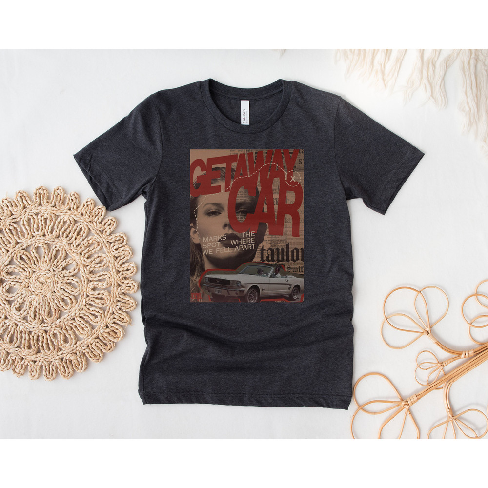 TAYLOR SWIFT Getaway Car t-shirt vintage poster, Reputation Album Cover, Vintage Taylor Swift Merch tee, Eras Tour Shirt, Swiftie Mom Gift - 3.jpg