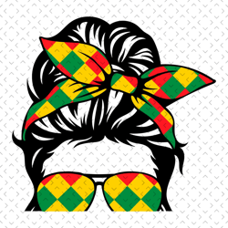 messy bun juneteenth sublimation svg, juneteenth svg,juneteenth day svg, messy bun svg, black girl svg, afro woman, june