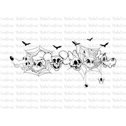 happy halloween skull svg, trick or treat svg, spooky vibes svg, boo svg, fall svg, svg, png files for cricut sublimatio