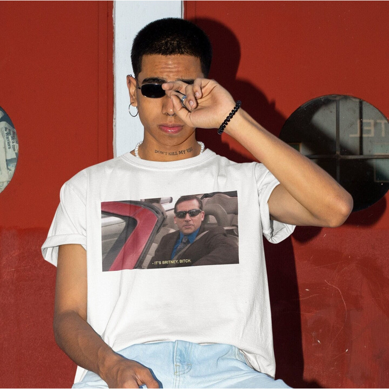 Michael Scott It's Britney Btch Shirt -funny shirt,funny tee,funny crewneck,graphic tees,graphic sweatshirt,michael scott shirt,the office - 1.jpg