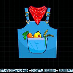 farmer costume halloween simple cute farm women men kids png, sublimation copy