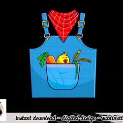 farmer costume halloween simple cute farm women men kids png, sublimation copy