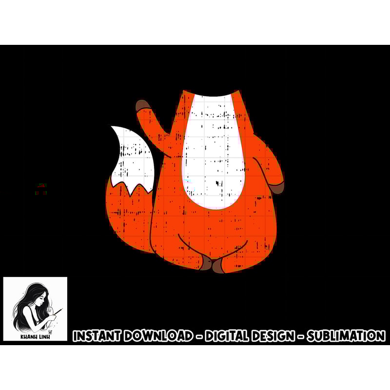 Fox Costume Cute Easy Animal Halloween Gift png, sublimation copy.jpg