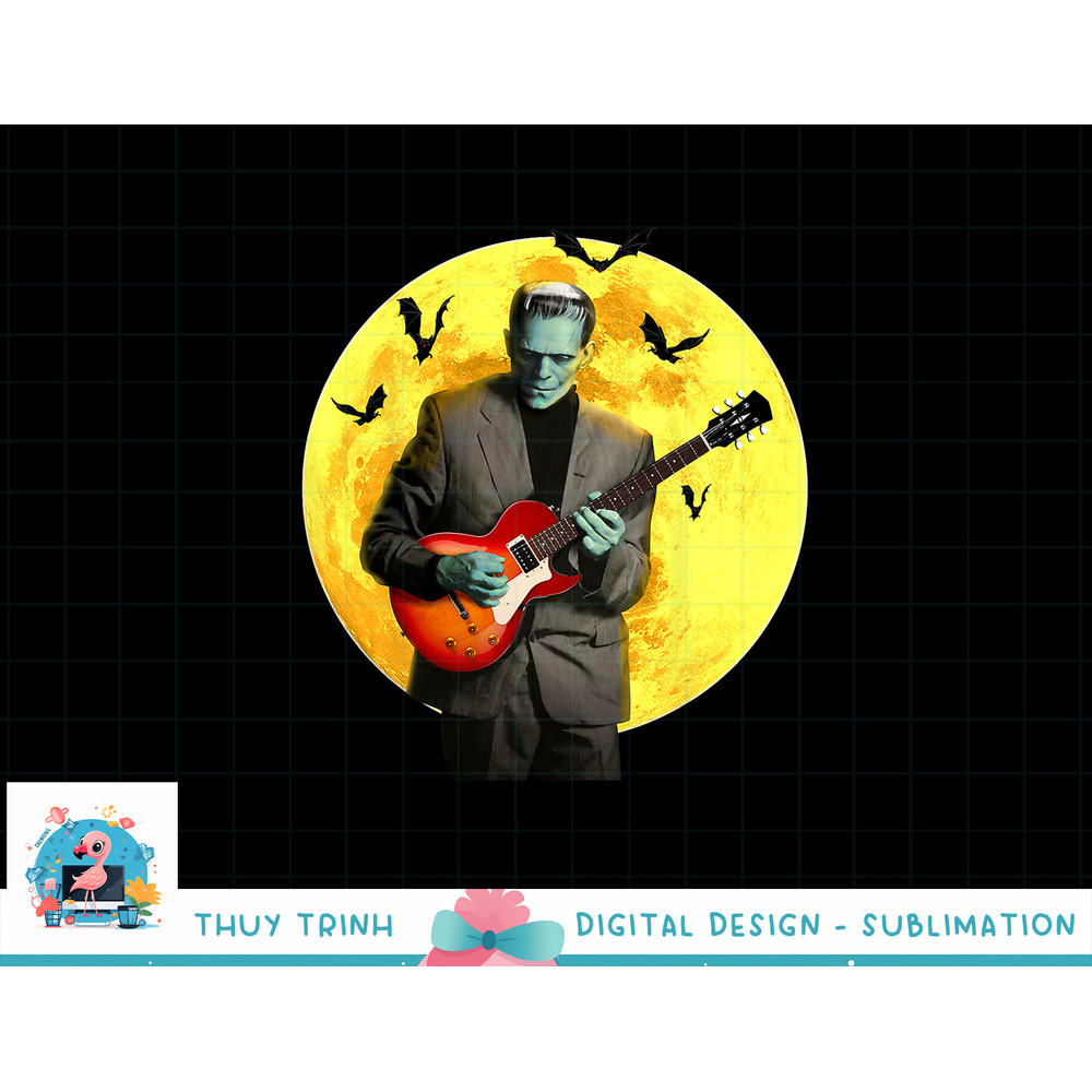 Frankenguitar Frankenstein Plays Electric Guitar Halloween png, sublimation copy.jpg