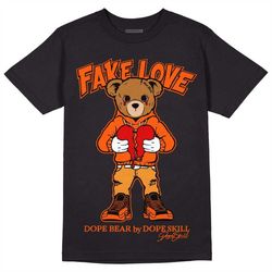 brilliant orange 12s dopeskill unisex shirt fake love graphic