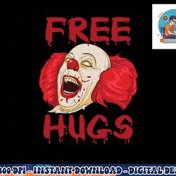 free hugs halloween evil killer scary clown horror gift png, sublimation copy