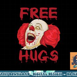 free hugs halloween evil killer scary clown horror gift png, sublimation copy