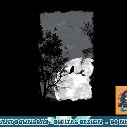 full moon crow gloomy forest costume awesome halloween gift png, sublimation copy