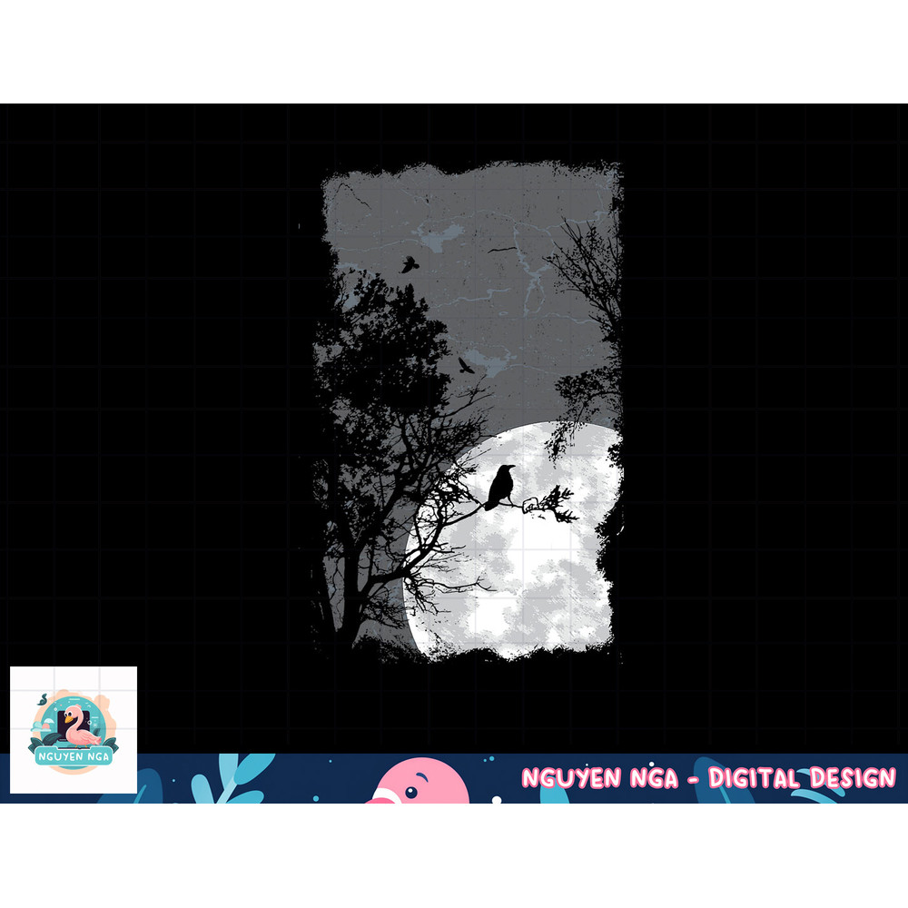 Full Moon Crow Gloomy Forest Costume Awesome Halloween Gift png, sublimation copy.jpg