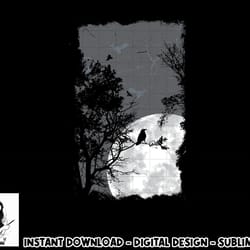 full moon crow gloomy forest costume awesome halloween gift png, sublimation copy