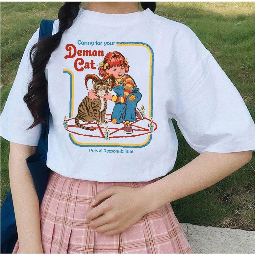 Caring For Your Demon Cat Shirt -vintage t shirt,vintage crewneck,retro shirt,retro tshirt,aesthetic shirt,cat shirt,cat sweatshirt,cat tee - 1.jpg