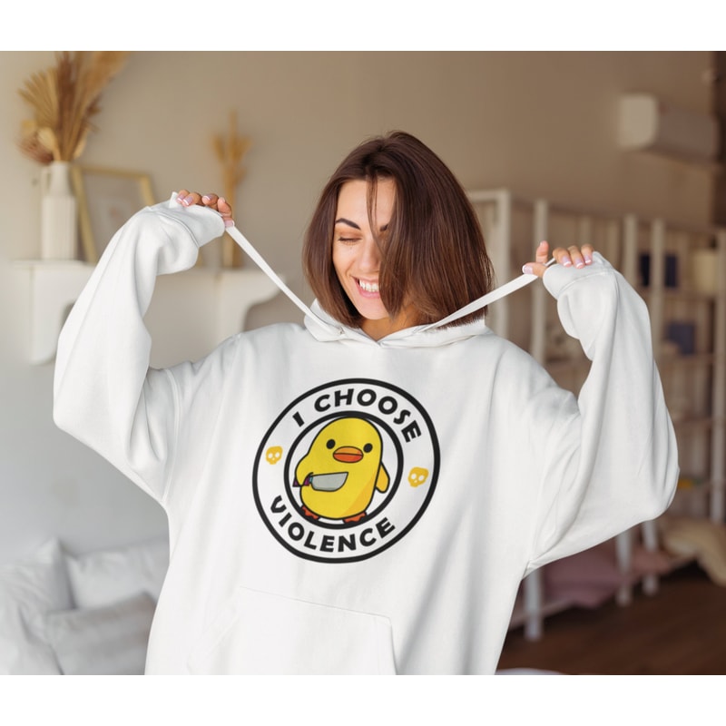 I Choose Violence Shirt -funny shirt,funny tshirt,graphic sweatshirt,graphic tees,duck sweater,duck shirt,duck gifts,duck tshirt,duck gifts - 2.jpg