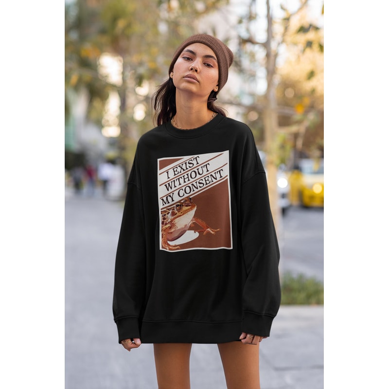 I Exist Without My Consent Shirt-funny shirt,funny tshirt,graphic tees,graphic sweatshirt,vintage t shirt,frog shirt,frog sweatshirt,frog - 2.jpg